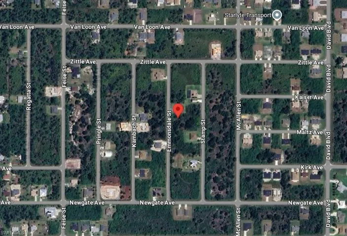 Aerial view of property's location