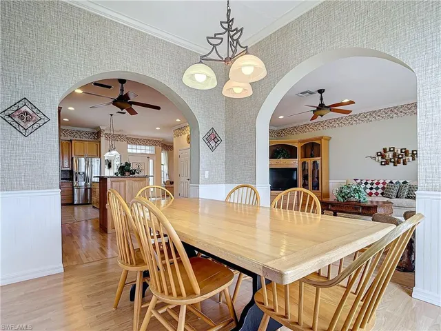 Looking into Kitchen and Living Room
