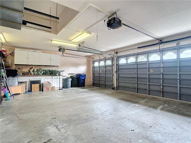 Full 3 bay garage