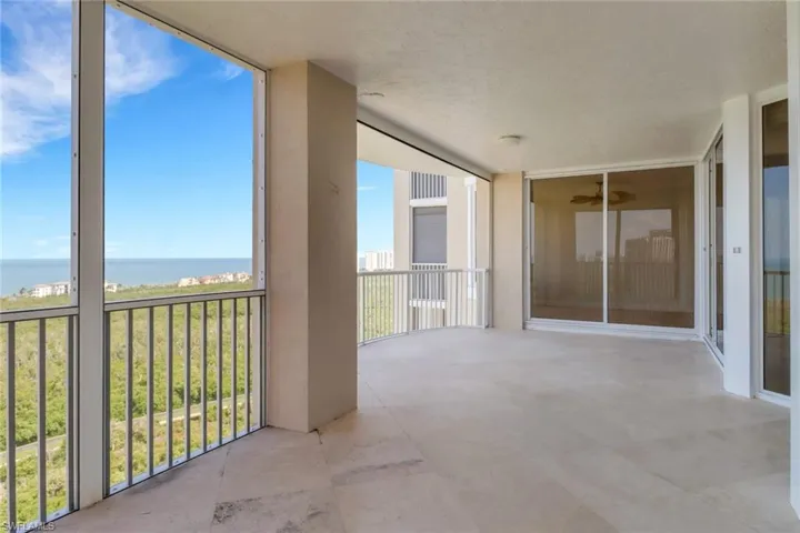 West Facing Terrace with access to living room, master bedroom, guest room
