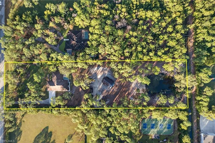 Aerial view of property's location featuring property boundaries highlighted
