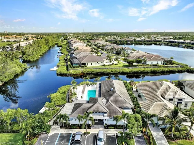 Aerial view of the community clubhouse.