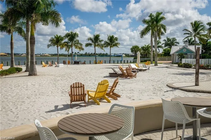 Community Beach Area with Sand Volleyball