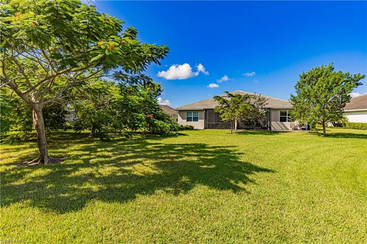 Rear view of the property. Plenty of room for a pool