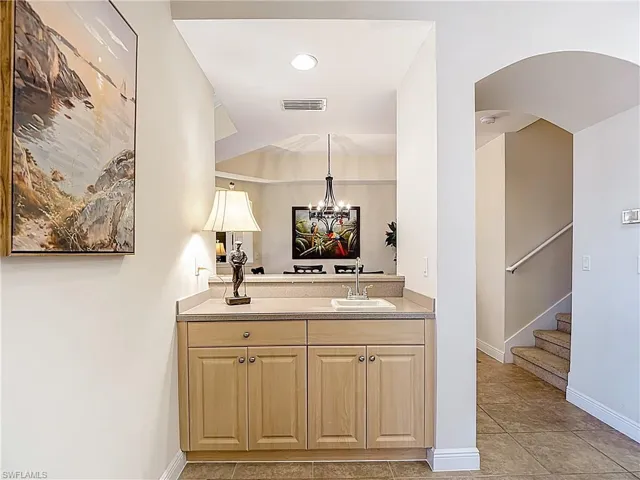Wet Bar servicing kitchen, dining and great room