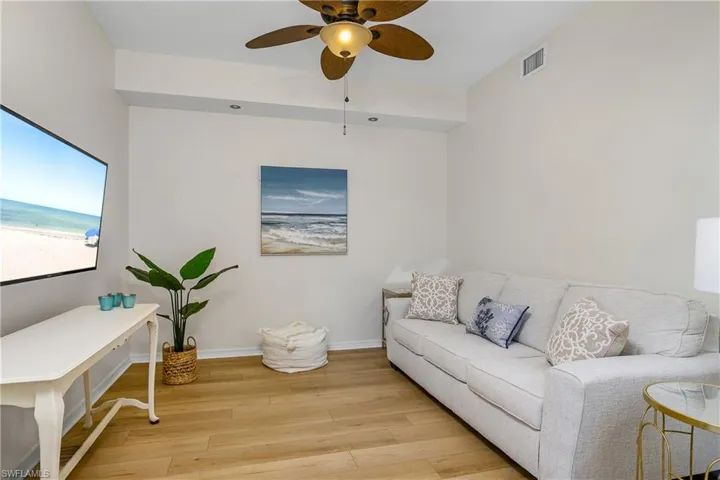 Den with pull-out sofa for overflow guests.
