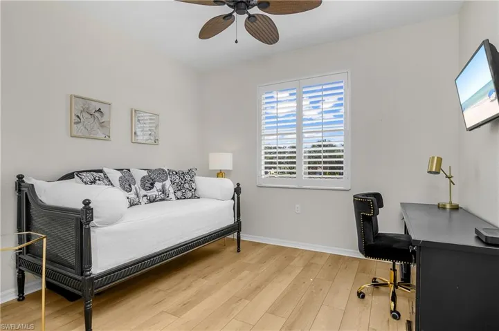 Second bedroom is currently being used as an office with daybed.
