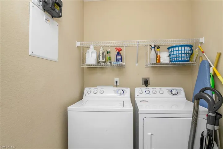In-unit laundry room