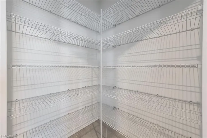 Large pantry in kitchen