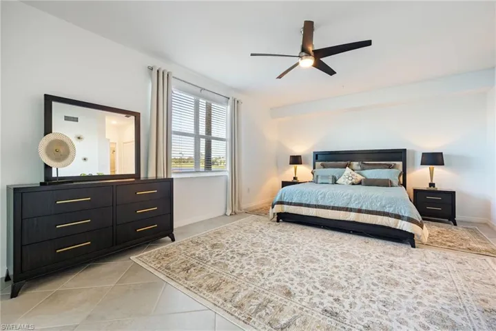 Spacious primary bedroom