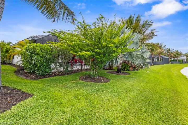 Beautifully landscaped yard