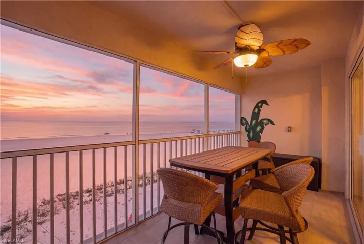 Screened Lanai at Sunset - Virtually Edited Image