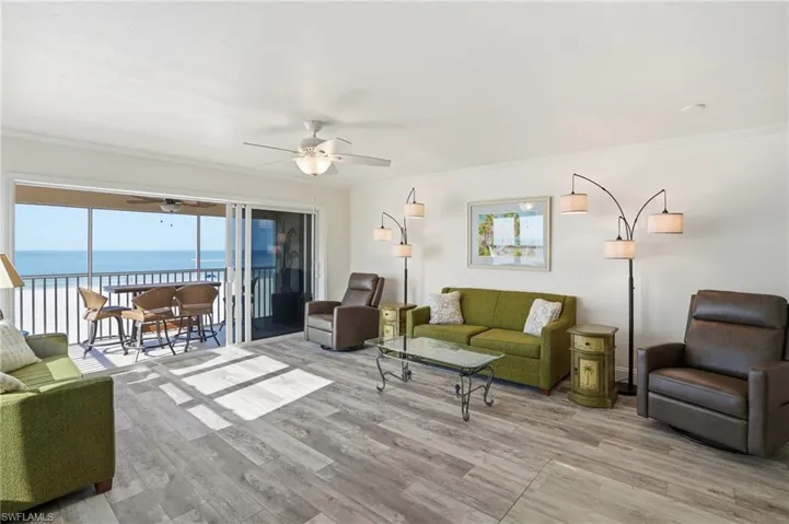 Living area with water view- Virtually Edited Image