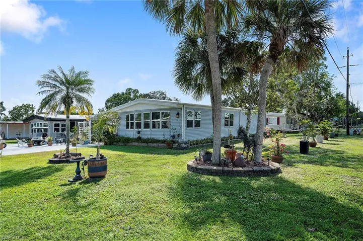 View of front of home with a front lawn