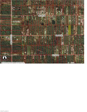 Map / location with property parcel outlined