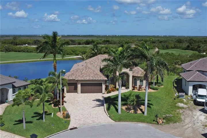 View from above of property featuring a nearby body of water