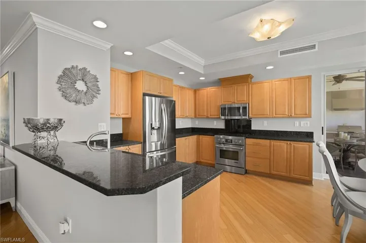 Entertain with ease in this chef's kitchen.