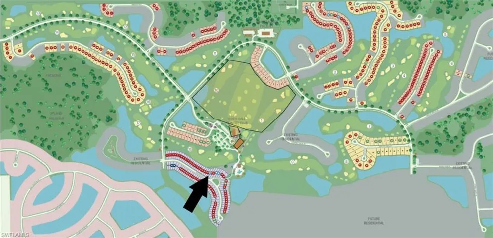 Site map: Lot 25 - Golf course view