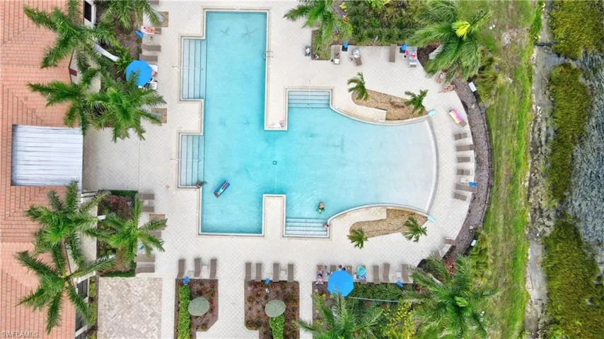 Aerial View of Resort Pool
