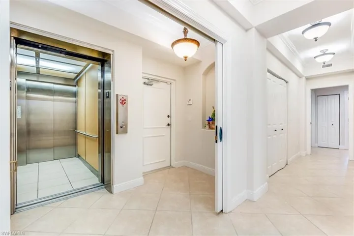 Elevator opens to your private residence