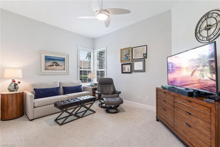 1st guest room owners use as den with sofa sleeper