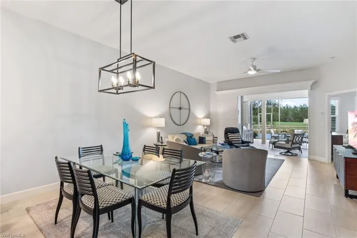 from foyer to dining to living to lanai