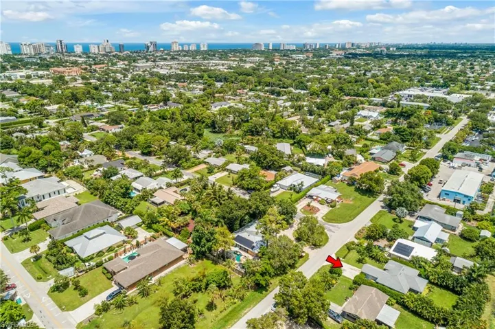Drone / aerial view looking towards Gulf of Mexico