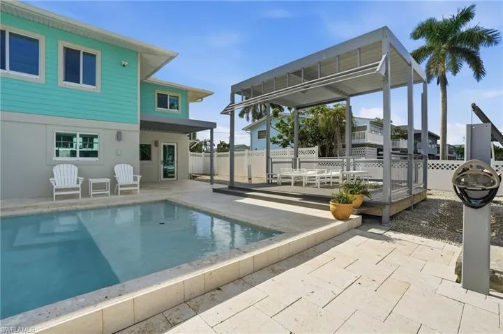 View of pool with a patio - Virtually Edited Image