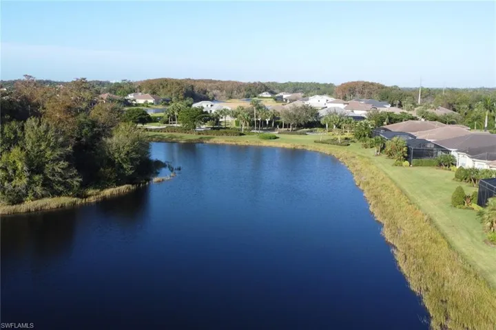 Lake behind home.