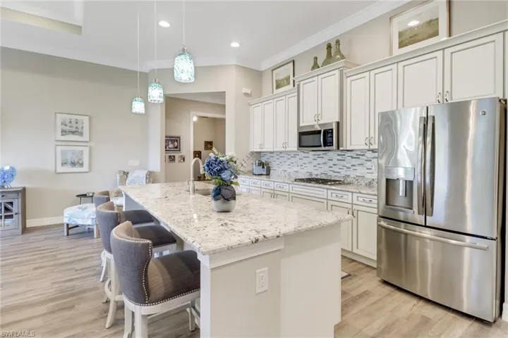 Upgraded wood-plank tile throughout home