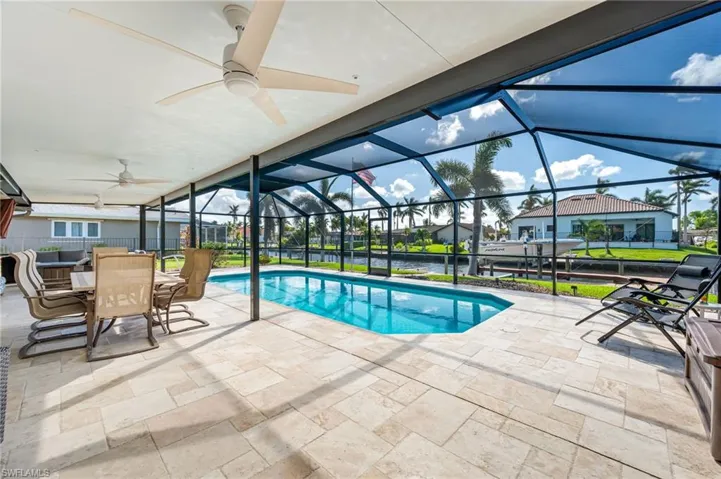 View of the Lanai & Pool from the Master Bedroom