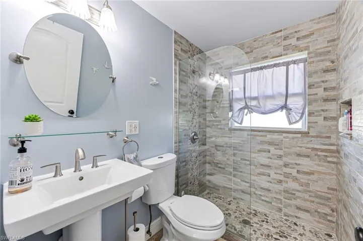 Guest Bathroom is modern and inviting