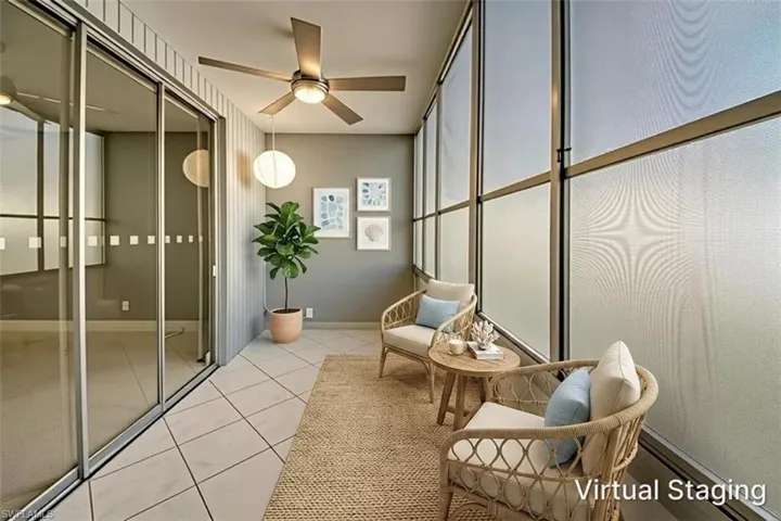 Staged Living Room Lanai