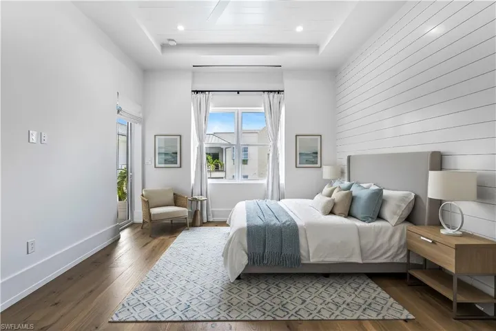Primary bedroom virtually staged
