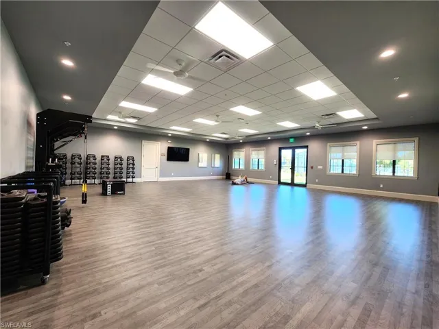 Fitness center yoga studio