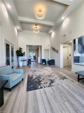 Fitness center lobby