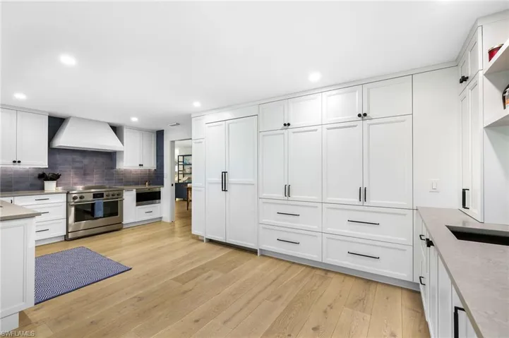 Kitchen featuring top of the line appliances