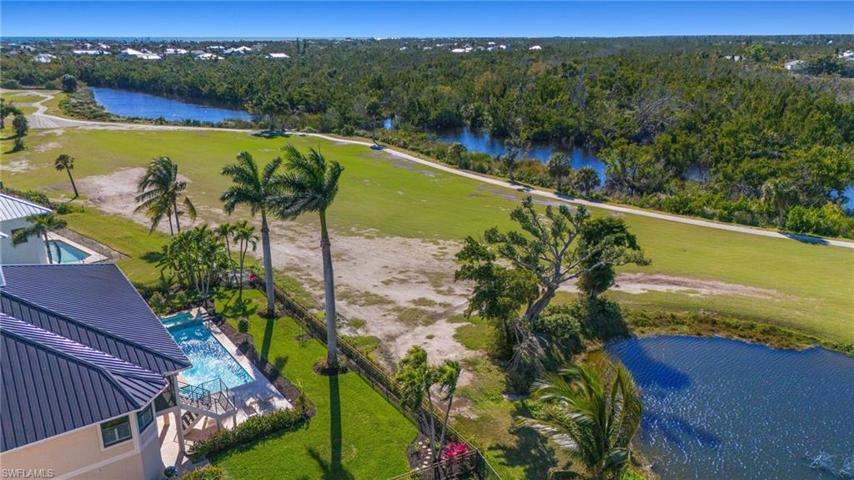 Aerial View Golf Course & Sanibel River