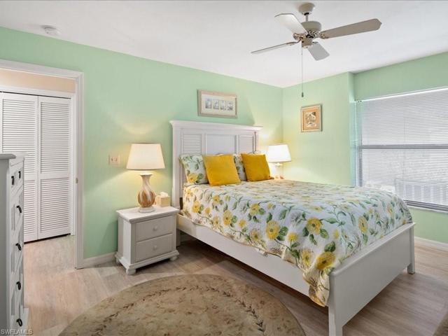 A split bedroom floor plan allows for privacy for your guests.