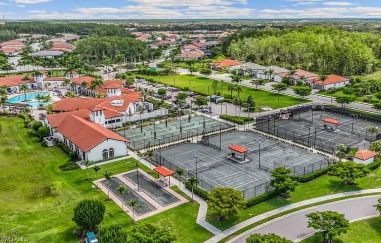 Birds eye view of property