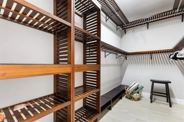 View of spacious closet
