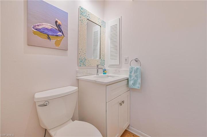 1/2 bath first floor