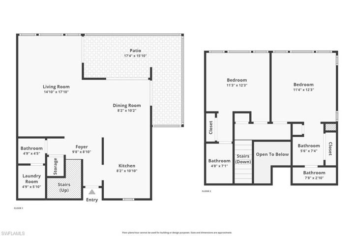 Combined 1st and 2nd Floor Floorplan