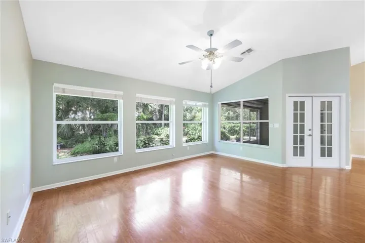 Another view from Family Room toward back yard and lanai