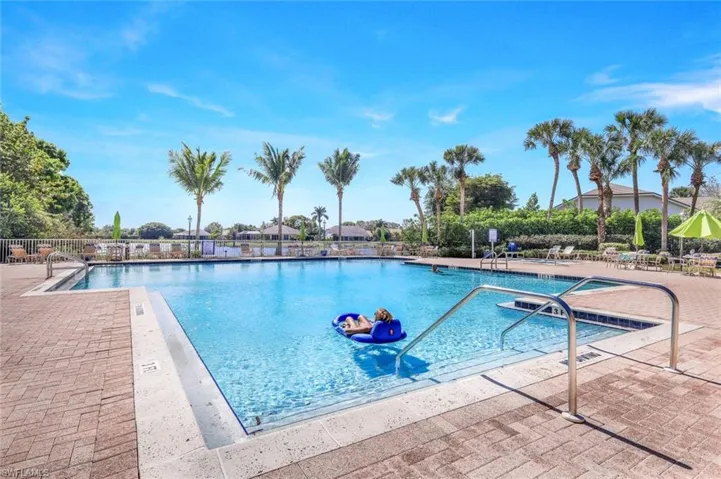Heated community swimming pool
