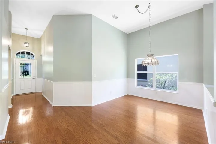 Entry hall way and dining room