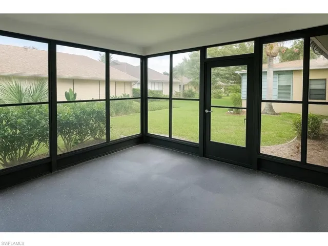 Unfurnished sunroom with healthy amount of natural light