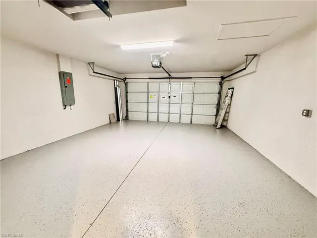 Seal coated garage floor.