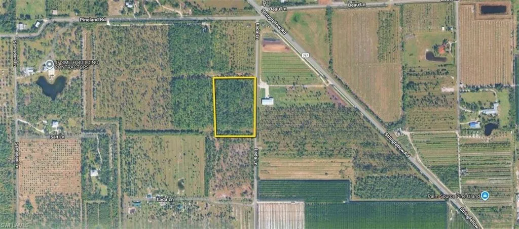 Map / location with property parcel outlined