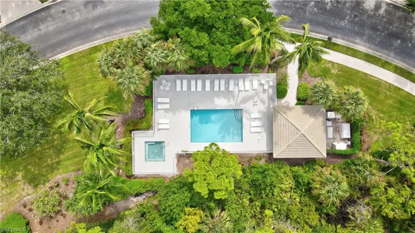 Pool with hot tub